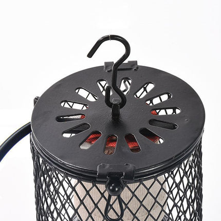 Reptile Ceramic Heat Lamp with Anti-hot Cage Light Holder Switch Set Brooder Pet - Aimall