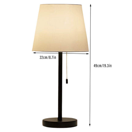 Modern Simple Zip Table Lamp Bedside Lamp for Hotel Bedroom Study Reading Light
