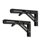 Traderight Table Bracket Folding Stainless Steel 150KG Wall Shelf Bench 2PCS - Aimall