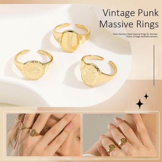 Simple Flower Ring Irregular Opening Adjustable Band Fashion Jewelry Women