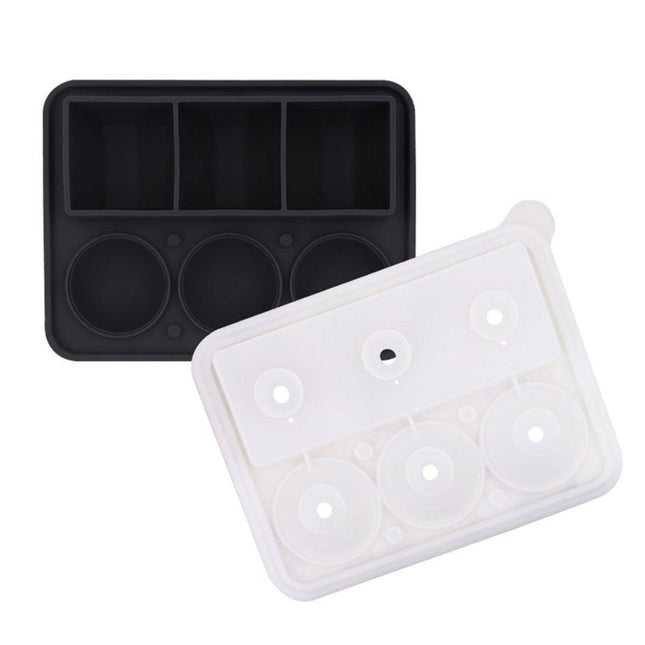 Silicone Ice Cube Mold for Whiskey Creative Ice Cream Sphere Maker with Funnel
