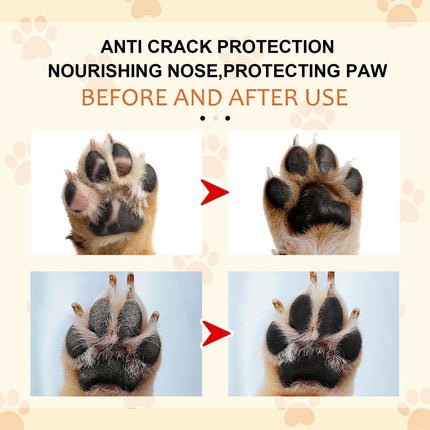 Dogs Cat Paw Balm Cream Pets Natural Lick Safe Dry Skin Cracked Paws Feet Care - Aimall