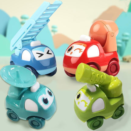 Inertia Train Toy Small Train Crash Resistant Cartoon Car Gifts for Children - Aimall