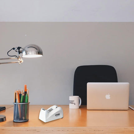 Transparent Tape Dispenser Holder Tape Cutter Refillable Desk Tape Holder