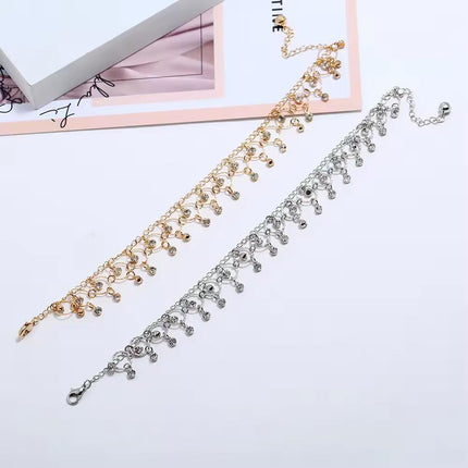 Boho Beach Anklet for Women Fringe Dance Jewelry Fashion Ankle Bracelet Chain