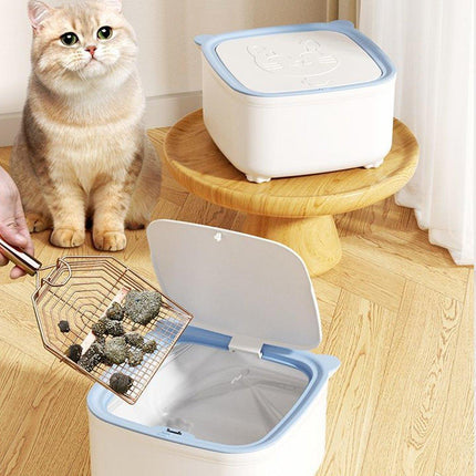 Large Cat Litter Box with Flip Lid Covered Cat Litter Bin for Easy Cleaning