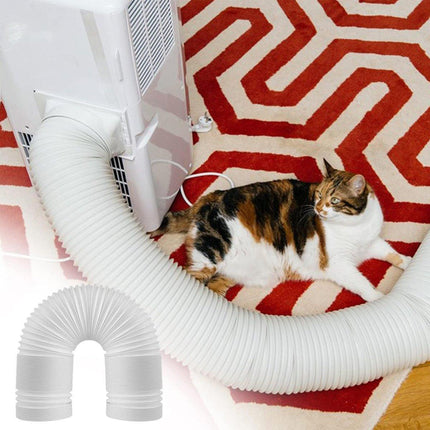 Portable Air Conditioner Exhaust Hose 13/15cm Extendable Vent Pipe PP Steel Wire