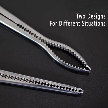 2pcs Heavy Duty Stainless Steel Fishing Clamps Trash Catching Marine Tools