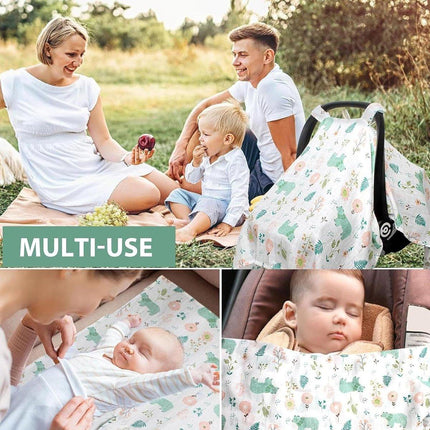 Stroller Cover Cartoon Print Carrycot Wind and Dust Shield with Protective Layer