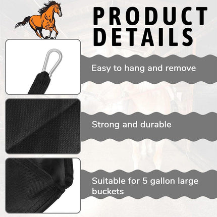 Equestrian Stable Bucket Bag Outdoor Horse Riding Bucket Bag for Horse Supplies