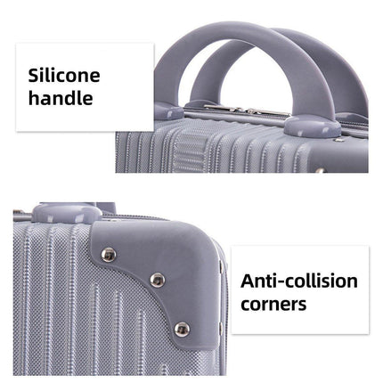 Portable Womens Mini Luggage Case Lightweight Large Capacity Cosmetic Bag
