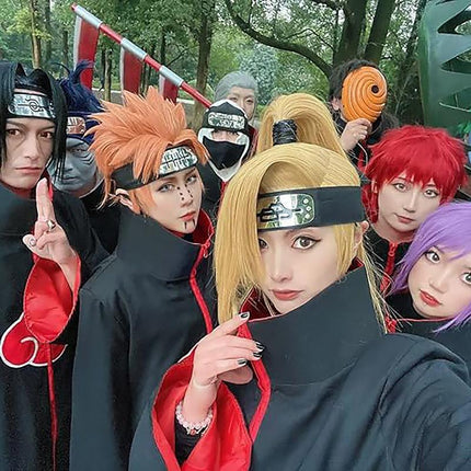 Halloween Ninja Cloak COS Costume Akatsuki Taka Hooded Robe