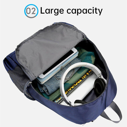 Waterproof Folding Backpack Lightweight Outdoor Leisure Bag Large Capacity