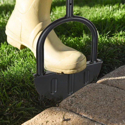 Manual Lawn Edge Cutting Shovel Serrated Half Moon Lawn Edging Tool with Handle