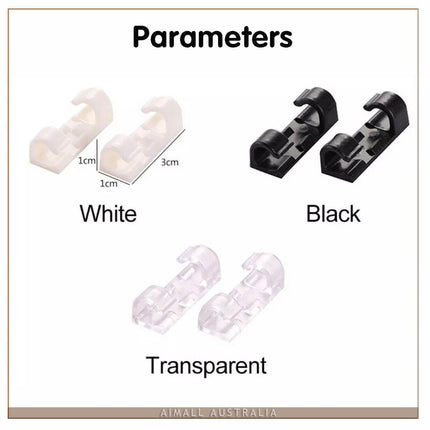 3M Cable Clips Management Holder Cord Wire Line Organizer Self-Adhesive - Aimall