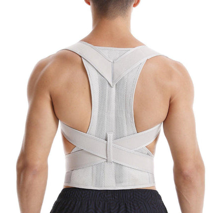 Adjustable Back Posture Corrector Brace Lumbar Shoulder Support Belt for Unisex