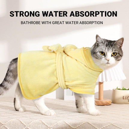 Absorbent Dog and Cat Bath Towel Quick Dry Microfiber Pet Bathrobe for Pets