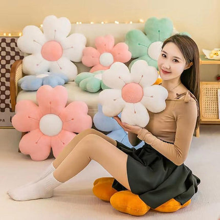 Flower Cushion Pillow Soft Butt Pad Comfortable Seat Cushion for Home and Office