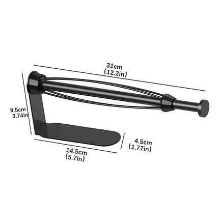 Stainless Steel Kitchen Paper Towel Holder Napkin Cling Film Organizer Rack