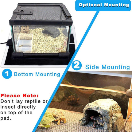 Reptile Heating Mat Pad Electric Heater Warmer for Crab Frog Lizard Pet Care - Aimall