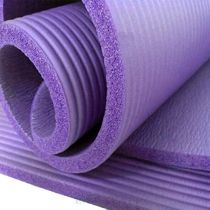 15MM Thick Yoga Mat Pad NBR Nonslip Exercise Fitness Pilate Gym Durable - Aimall