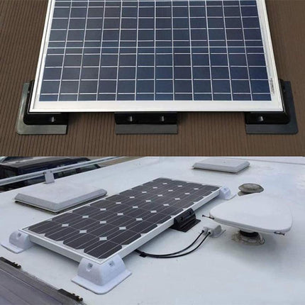 7PCS Solar Panel Corner Mounting Brackets Kit Vehicle Roof Mount Caravan Boat RV - Aimall