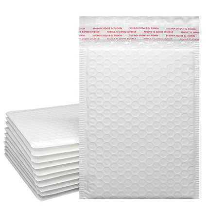 25PCS Poly Bubble Mailers Envelope Padded Bag White Cushioned Satchel 15 Sizes - Aimall