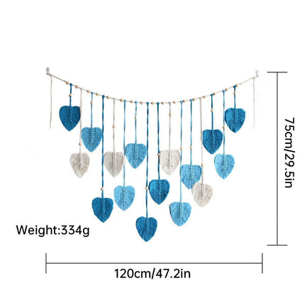 Bohemian Decorative Woven Tassel Leaf Wall Hanging Bedroom Home Wall Decoration