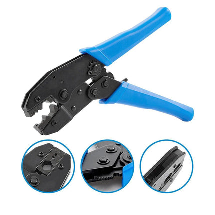 Cable Crimper Non-Insulated Electrical Ferrule Ratchet Wire Plier Crimping Tool - Aimall