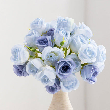 2pcs Artificial Rose Bouquet Valentines Day Gift Fake Flowers Wedding Decor
