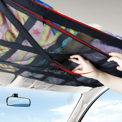 Large Capacity Ceiling Hanging Roof Net In Car Storage Bag for Travel Essentials