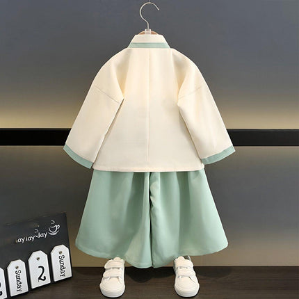 Green Hanfu Boy Chinese Style Traditional Clothing Outfit
