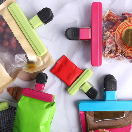12pcs Plastic Bag Clips Food Storage Sealing Clips Snack Sealer Multi Purpose