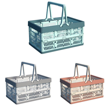 Foldable Portable Picnic Basket Lightweight Storage Basket for Outdoor Use