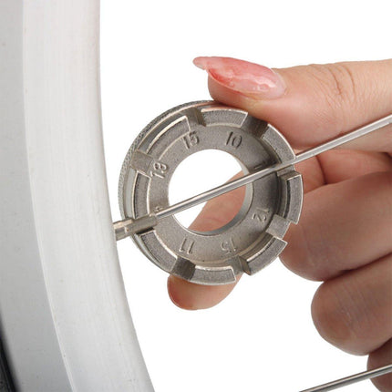 Bicycle Spoke Wrench Ring Tool Bike Wheel Repair Tool for Spoke Adjustment Kit