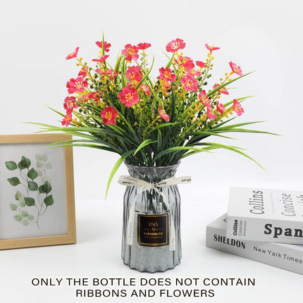 2 Pcs Glass Vase Hydroponic Flower Arrangement Vase for Living Room Decoration
