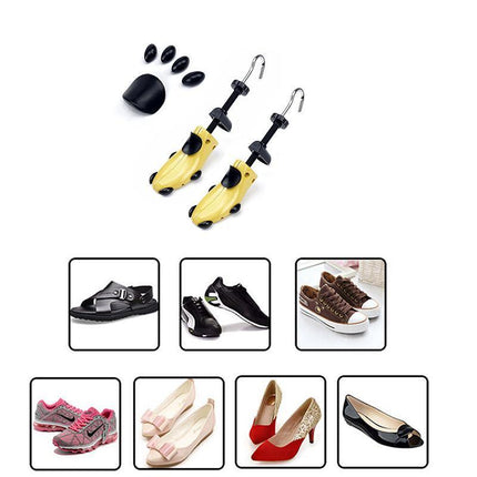 1x Adjustable Men Women Plastic Shoe /Boot Tree Shaper Keeper Stretcher Expander - Aimall