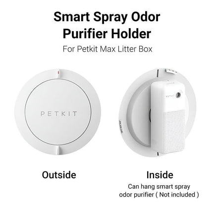 Automatic Cat Litter Box Spray Deodorizer Holder for Odor Control and Fresh Air