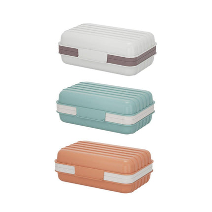 3PCS Soap Holder Travel Soap Container Portable Bar Soap Case Leakproof Soap Box