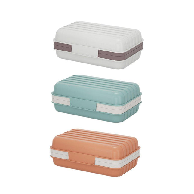 3PCS Soap Holder Travel Soap Container Portable Bar Soap Case Leakproof Soap Box