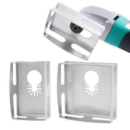 2X Electrical Cutter Tool Square Hole Saw Blade Woodworking Wall box Slot