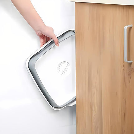 Folding Basket Kitchen Washbasin Draining Basket Portable Vegetable Storage