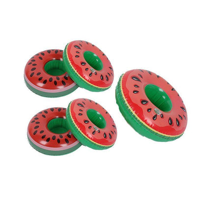 Inflatable Floating Drink Cup Can Beer Holder Swimming Pool Bath Beach Party 5PCS - Aimall