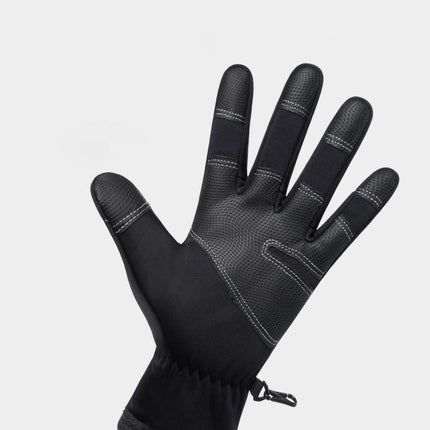 Winter Gloves Waterproof Thermal Touch Screen Thermal Windproof Warm Black - Aimall