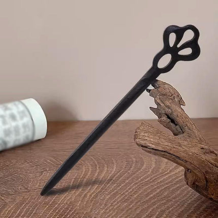Retro Wooden Carved Hair Sticks Women Hairpin Barrette Chopsticks Accessories - Aimall