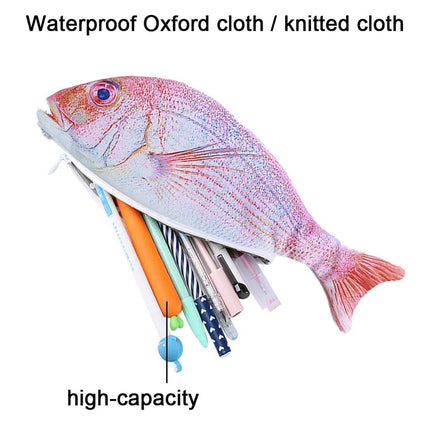 Creative Simulation Fish Pencil Case Large Capacity for Students Stationery Case