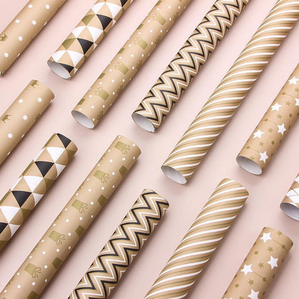 Vibrant Birthday Wrapping Paper with colorful designs