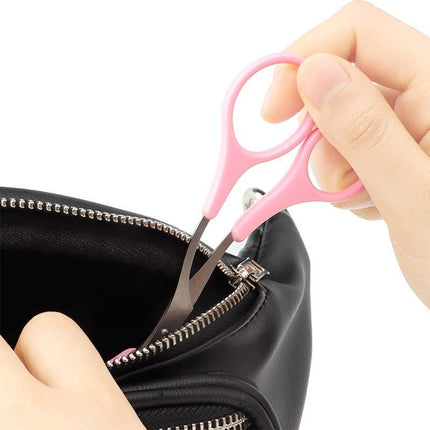 Eyebrow Trimmer Grooming Scissors Eyelash Thinning Shears Comb Brow Shaping Tool - Aimall