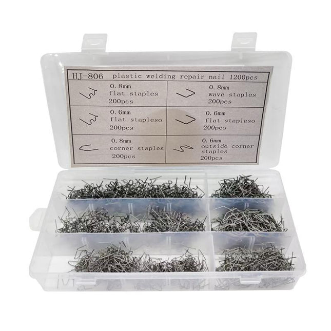 1200PCS Steel Hot Stapler Staples Repair Tools Kit For Plastic Welder Car Bumper - Aimall