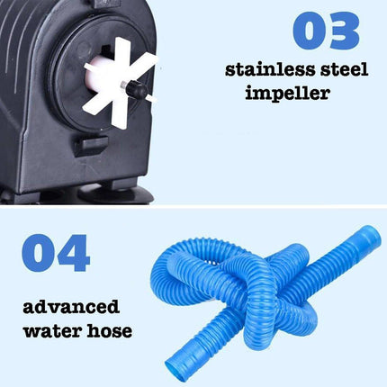 3in1 Mini Aquarium Fish Tanks Filter Water Purifier Submersible Oxygen Pump New - Aimall